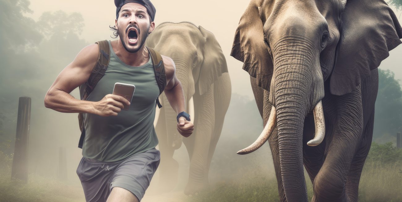running with the elephants