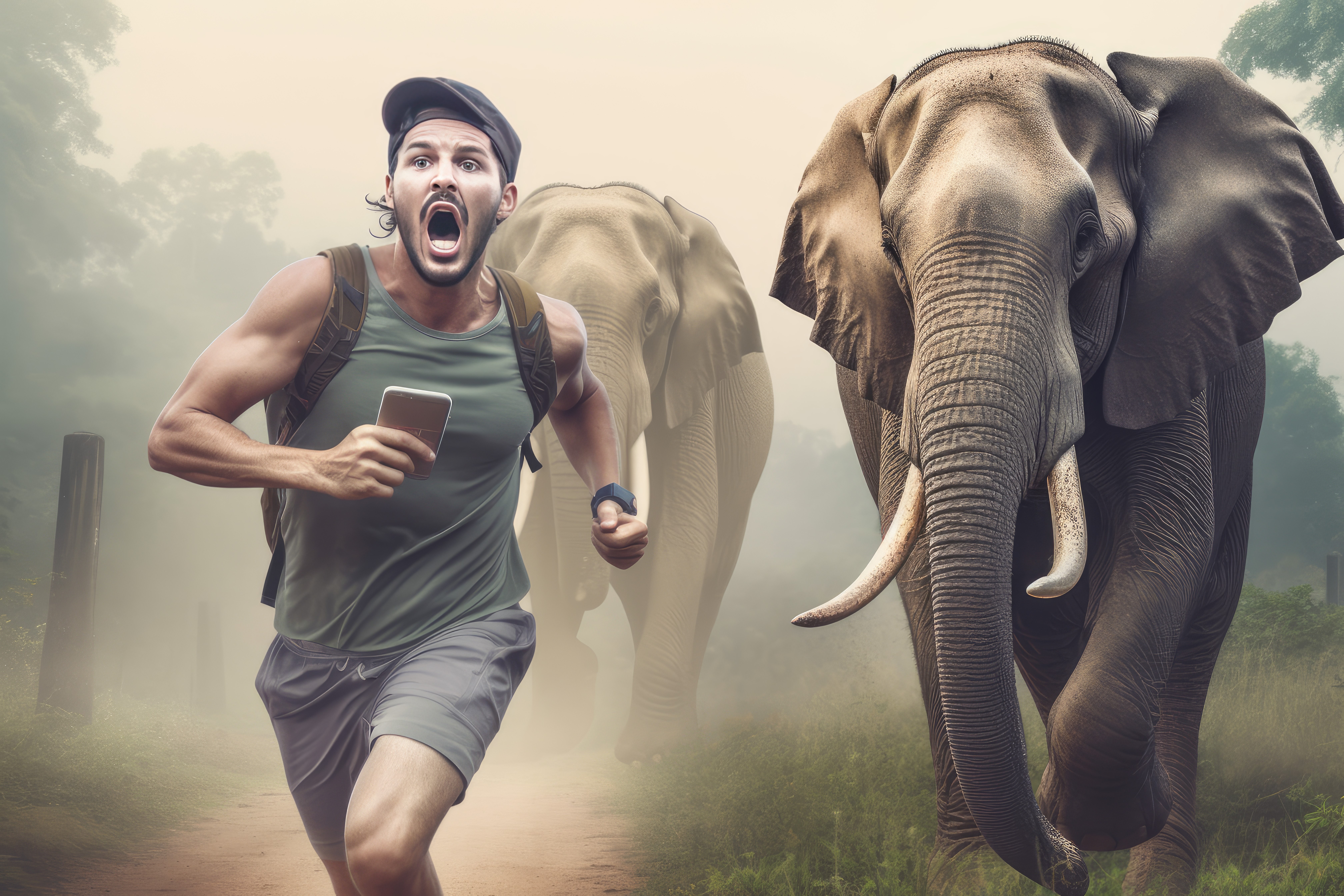 running with the elephants